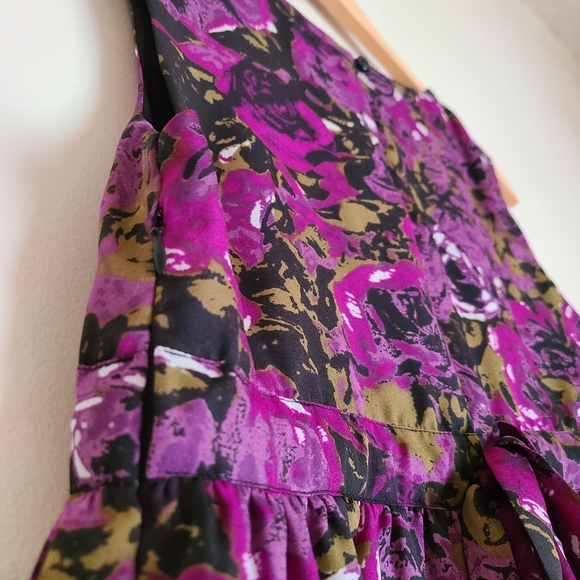 Forever 21 Purple Floral Blouse - Picture 8 of 13